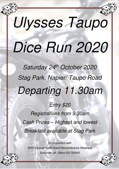 Ulysses Taupo Dice Run